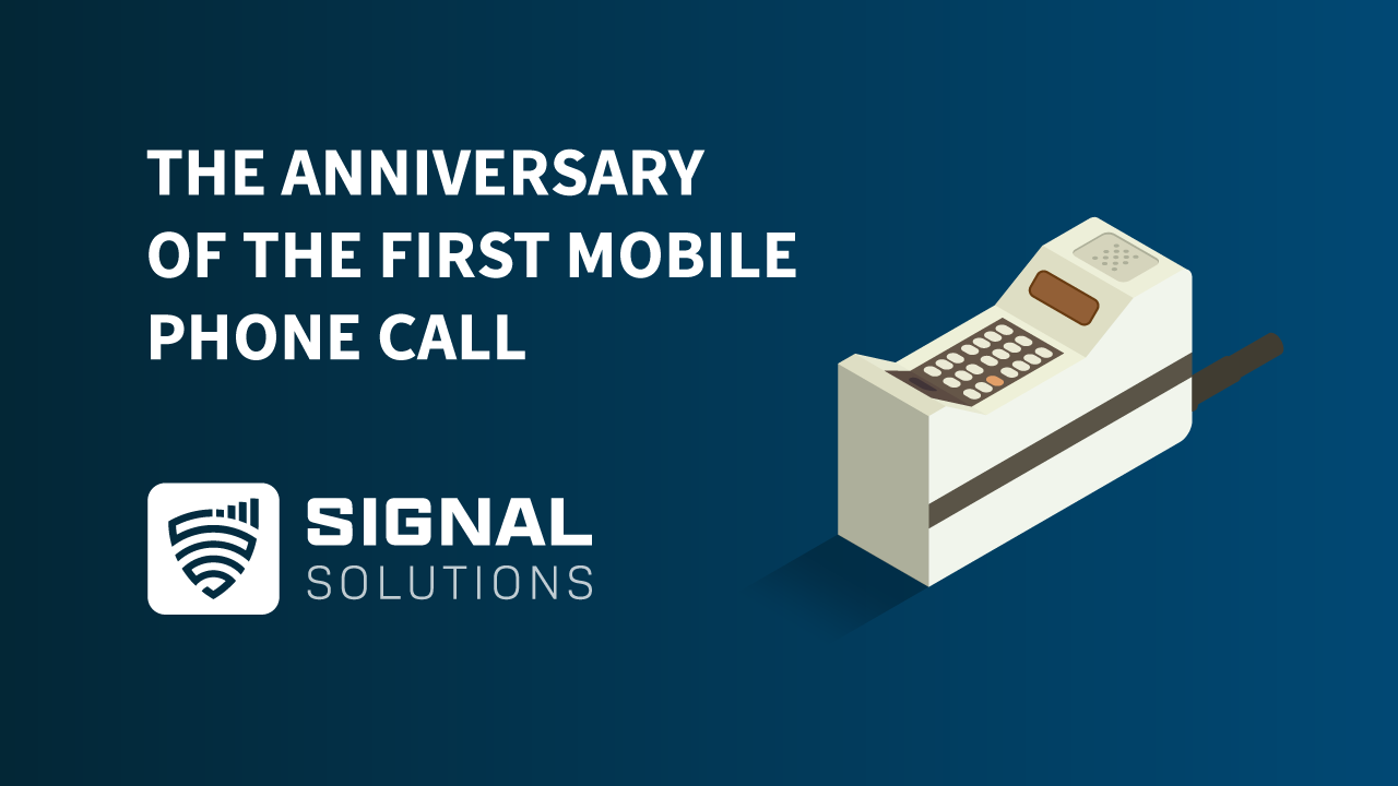 anniversary of the first mobile phone call